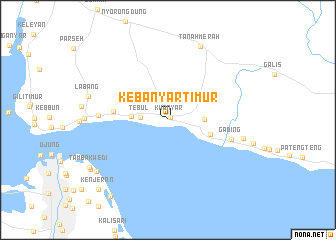 map of Kebanyartimur