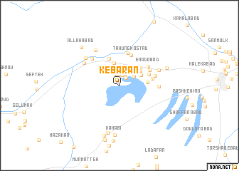 map of Kebārān