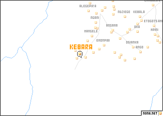 map of Kébara