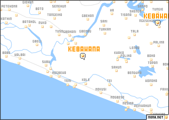 map of Kebawana