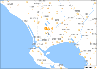 map of Keba