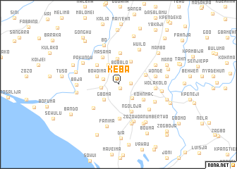 map of Keba