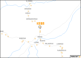 map of Kéba