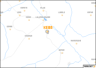 map of Keba