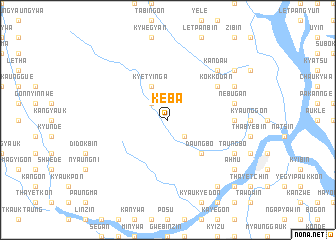 map of Keba