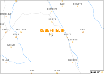 map of Kébé Friguia