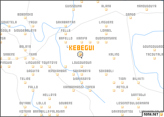 map of Kébégui