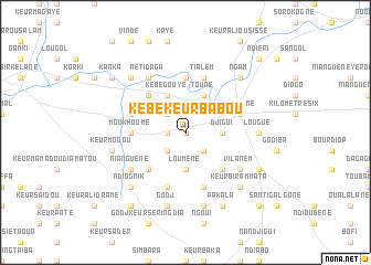 map of Kebé Keur Babou