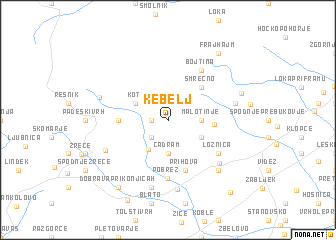 map of Kebelj