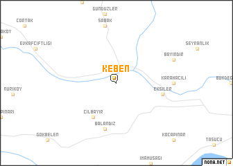 map of Keben