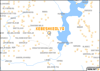 map of Kebeshk-e ‘Olyā