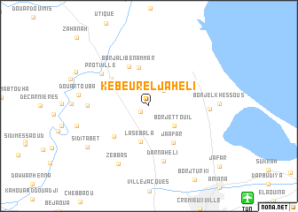 map of Kebeur el Jaheli