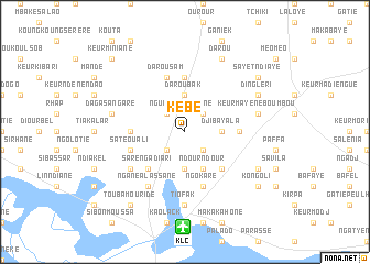 map of Kébé