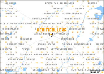 map of Kebitigollewa