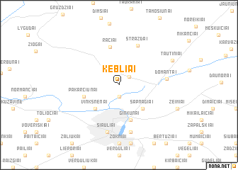 map of Kėbliai