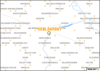 map of Kębłów Nowy