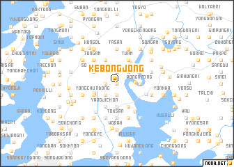 map of Kebongjŏng