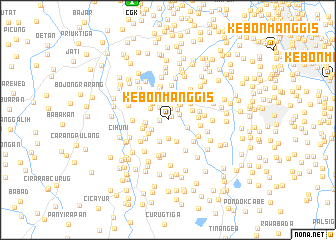 map of Kebonmanggis