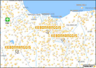 map of Kebonmanggis