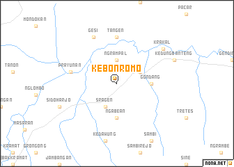 map of Kebonromo