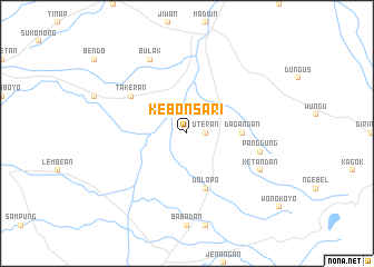 map of Kebonsari