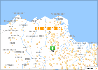 map of Kebonwangkal