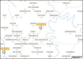 map of Kébou