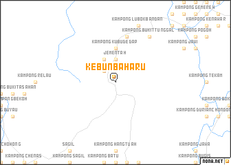 map of Kebun Baharu