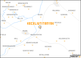 map of Keceli Úti Tanyák