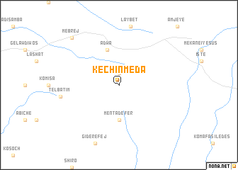 map of Kʼechʼin Mēda