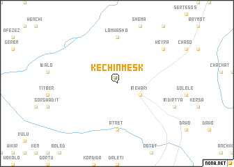 map of Kʼechʼin Mesk