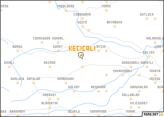 map of Keçiçalı