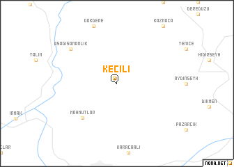 map of Keçili