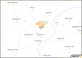 map of Keçili