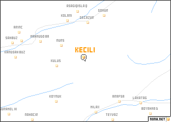 map of Keçili