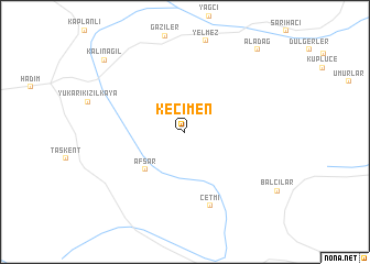 map of Keçimen