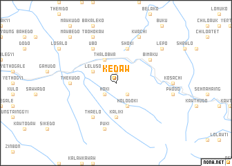 map of Kedaw