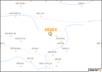 map of Kedek