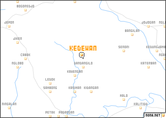 map of Kedewan