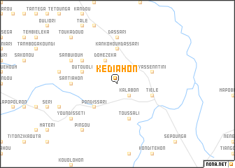 map of Kédiahon