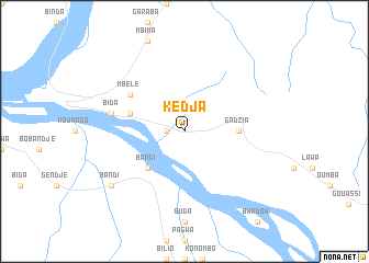 map of Kedja