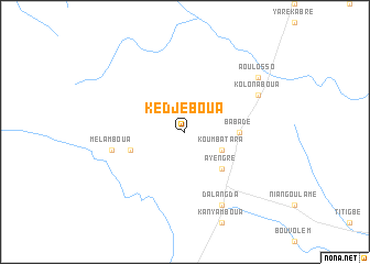 map of Kédjéboua