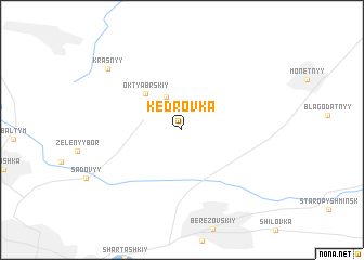 map of Kedrovka