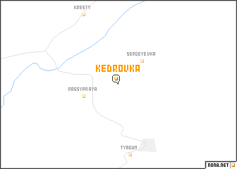 map of Kedrovka