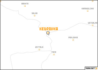 map of Kedrovka