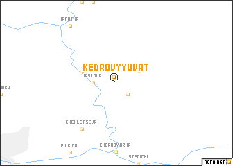 map of Kedrovyy Uvat