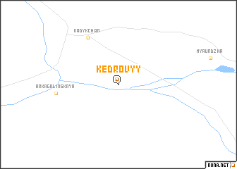 map of Kedrovyy
