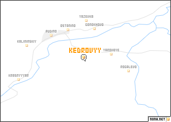 map of Kedrovyy