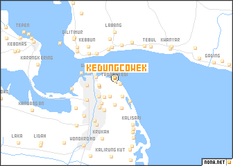 map of Kedungcowek