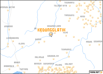 map of Kedungglatik